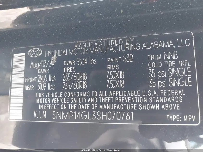2025 HYUNDAI SANTA FE SE