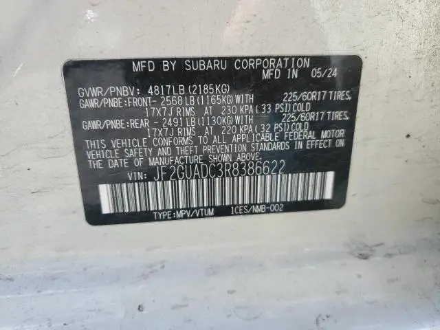 2024 SUBARU CROSSTREK PREMIUM  