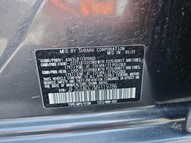 2021 SUBARU CROSSTREK PREMIUM  