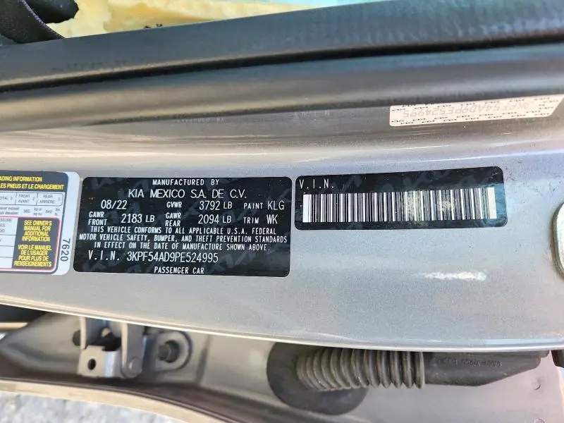 2023 KIA FORTE GT LINE  