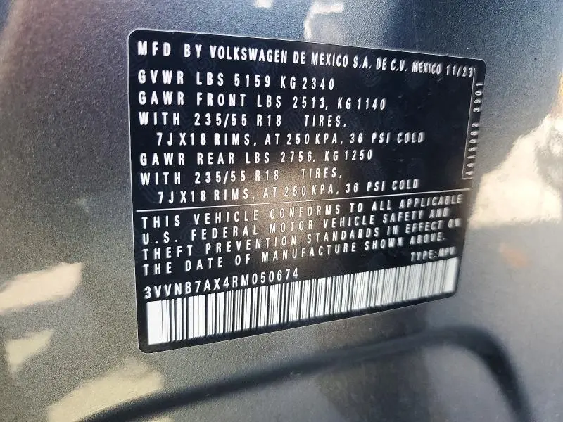 2024 VOLKSWAGEN TIGUAN SE  