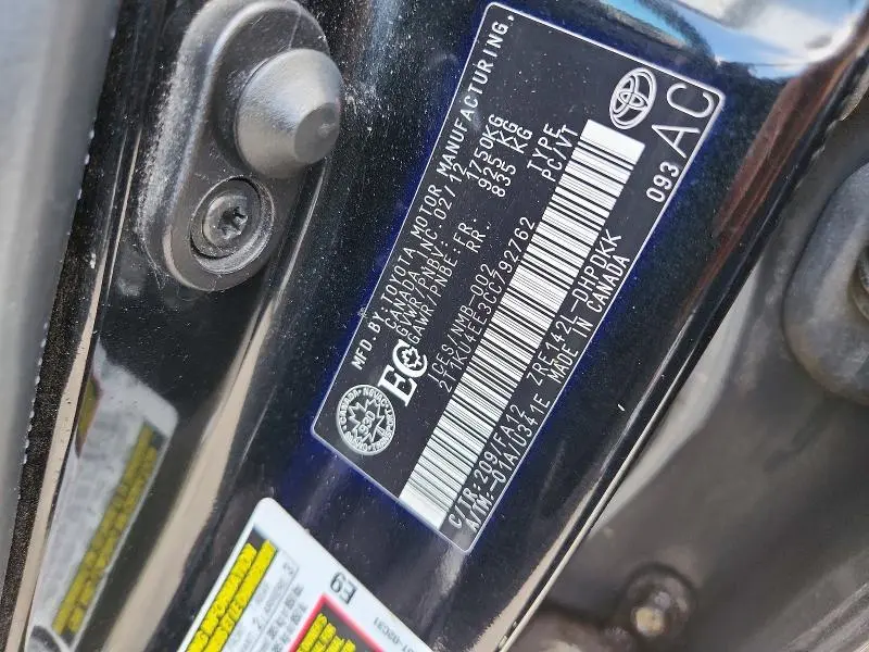 2012 TOYOTA MATRIX L  