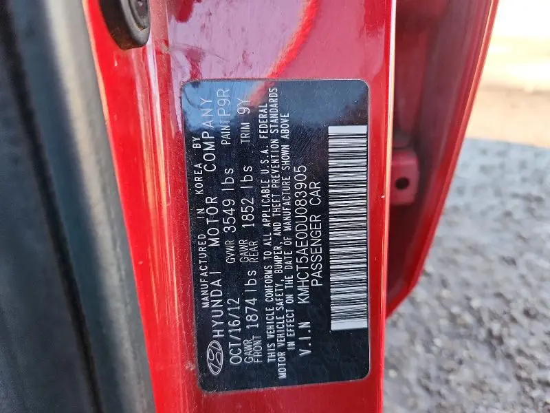 2013 HYUNDAI ACCENT GS  