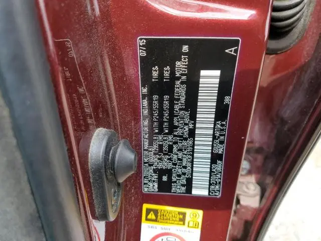2015 TOYOTA HIGHLANDER LIMITED  