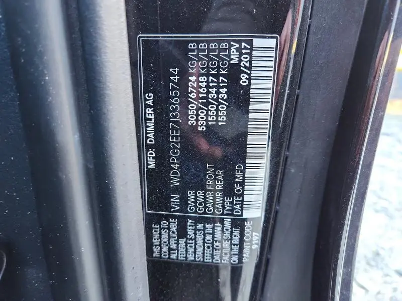 2018 MERCEDES-BENZ METRIS   