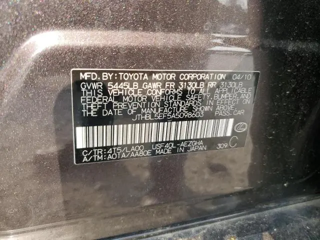 2010 LEXUS LS 460  