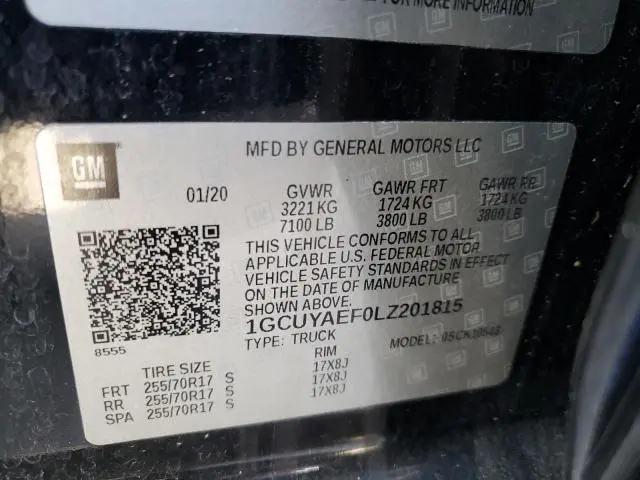 2020 CHEVROLET SILVERADO K1500  