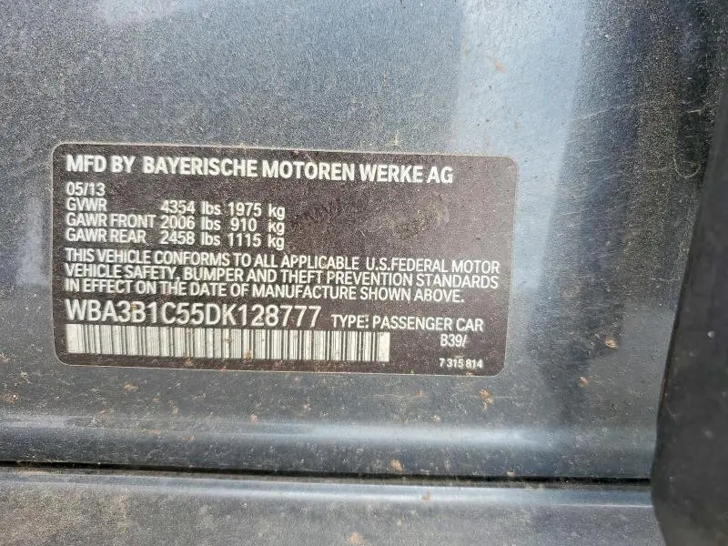 2013 BMW 320 I  