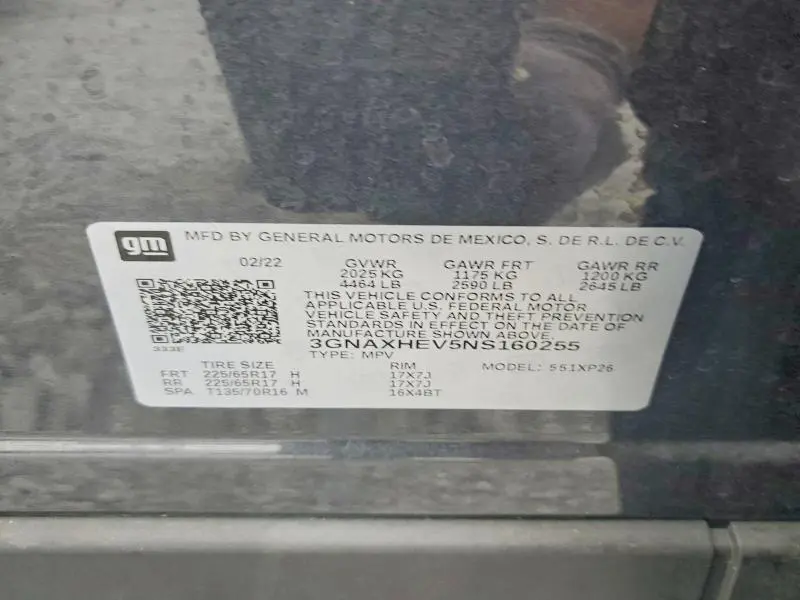 2022 CHEVROLET EQUINOX LS  