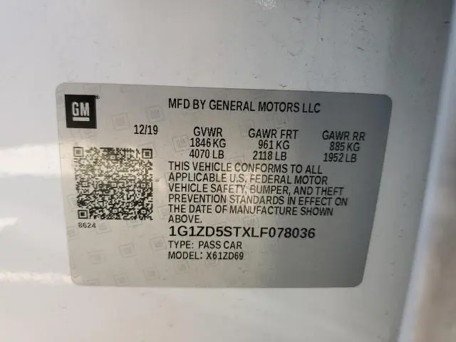 2020 CHEVROLET MALIBU LT  