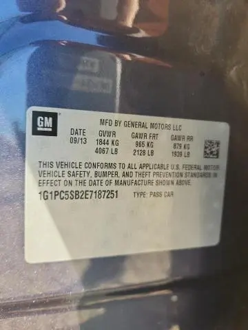 2014 CHEVROLET CRUZE LT  