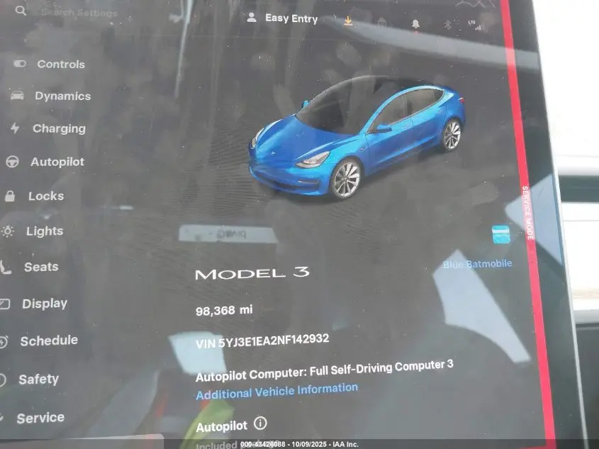 2022 TESLA MODEL 3 REAR-WHEEL DRIVE