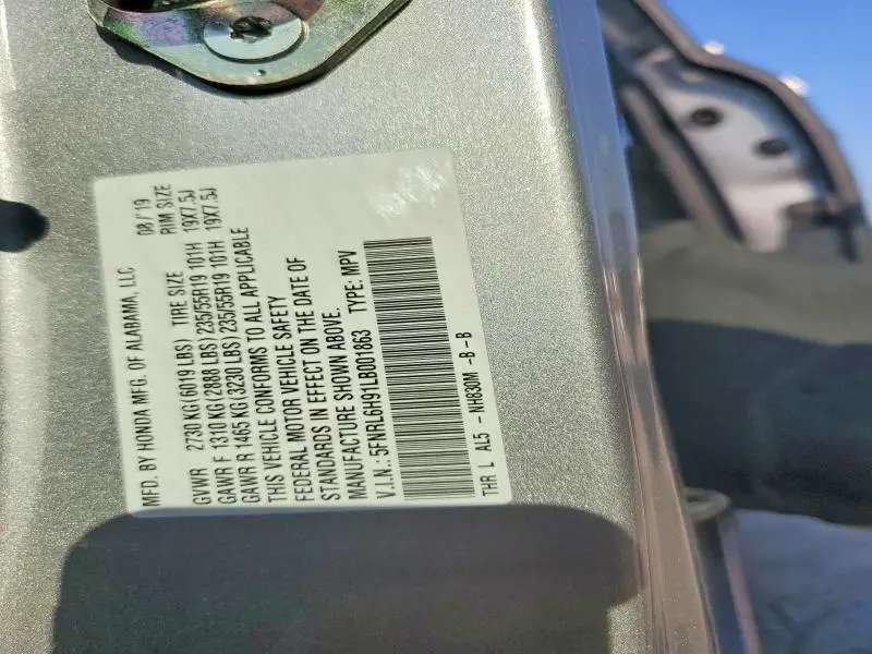2020 HONDA ODYSSEY ELITE  