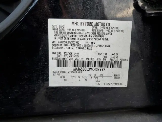 2021 FORD ECOSPORT SE  