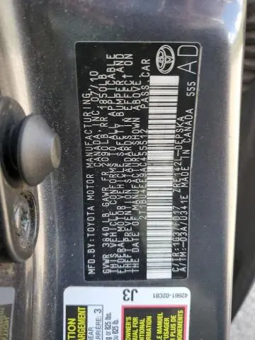 2010 TOYOTA COROLLA BASE  