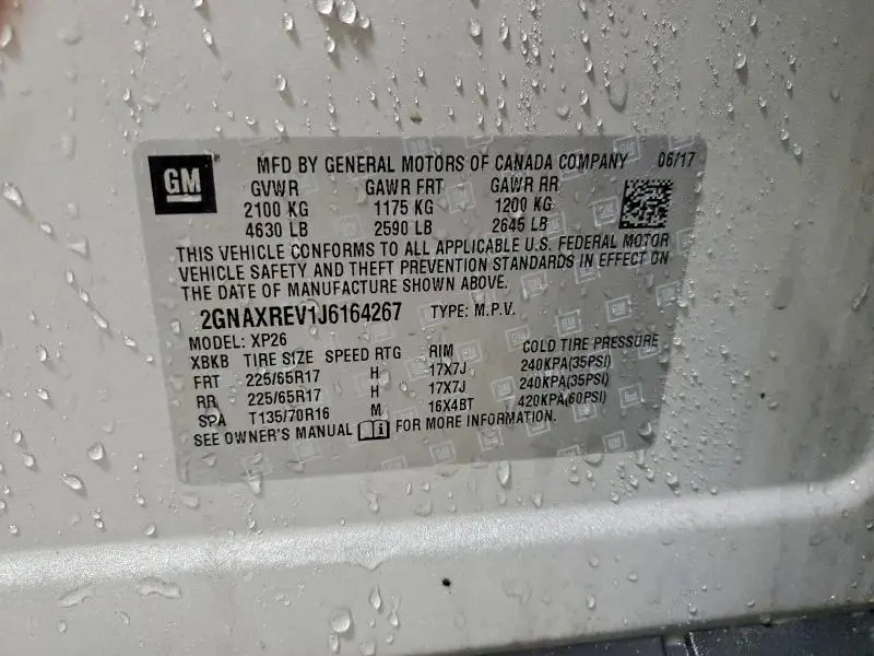 2018 CHEVROLET EQUINOX LS  