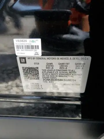 2019 CHEVROLET BLAZER 3LT  