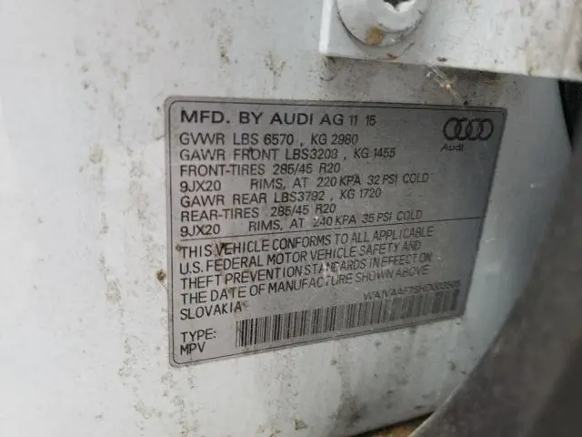 2017 AUDI Q7 PRESTIGE  