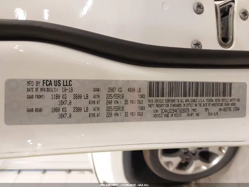 2019 JEEP COMPASS LIMITED 4X4