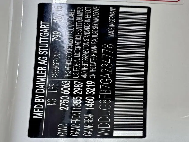 2016 MERCEDES-BENZ S 550 4MATIC  