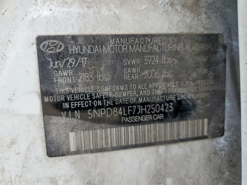 2018 HYUNDAI ELANTRA SEL  