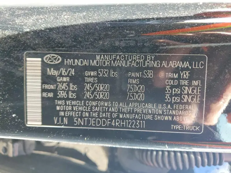 2024 HYUNDAI SANTA CRUZ LIMITED  