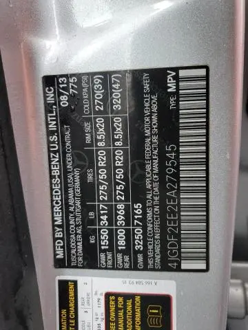 2014 MERCEDES-BENZ GL 350 BLUETEC  