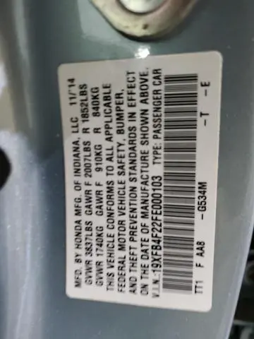 2015 HONDA CIVIC HYBRID  