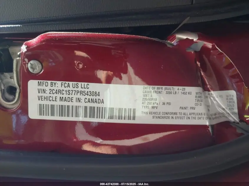 2023 CHRYSLER PACIFICA HYBRID LIMITED