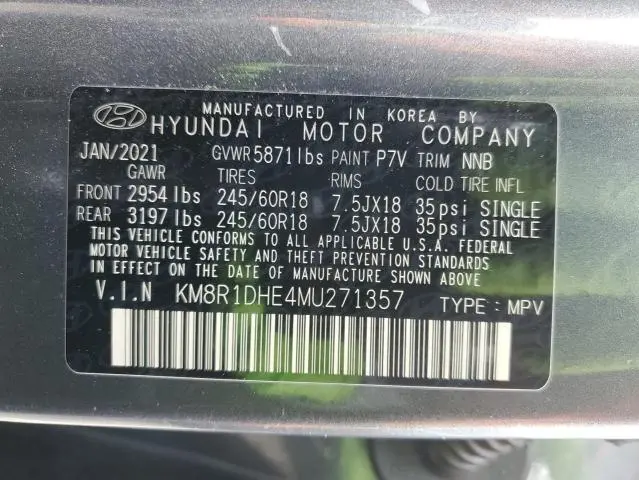 2021 HYUNDAI PALISADE SE  