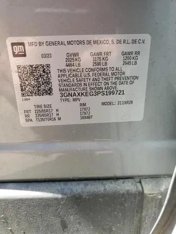 2023 CHEVROLET EQUINOX LT  