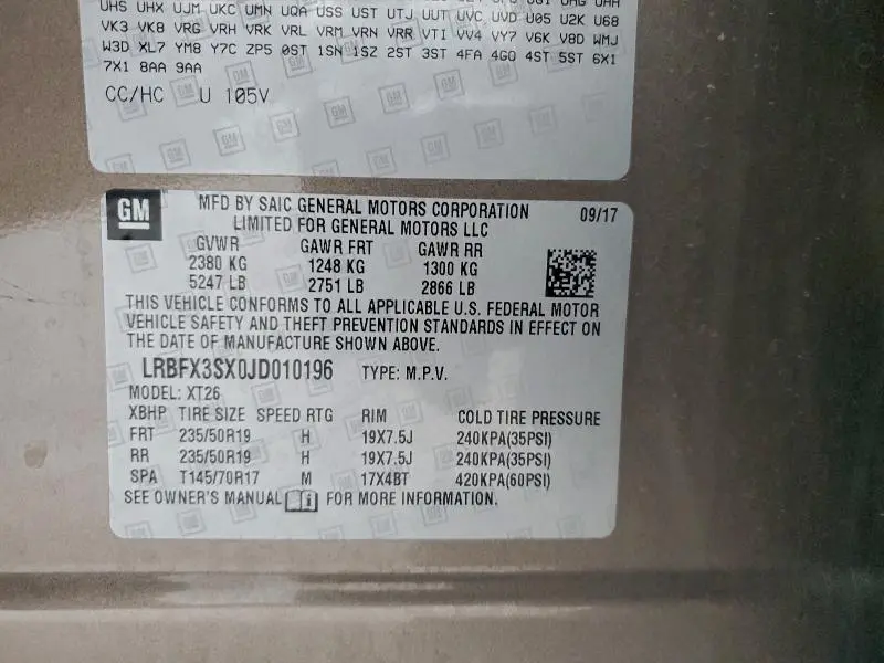 2018 BUICK ENVISION PREMIUM  