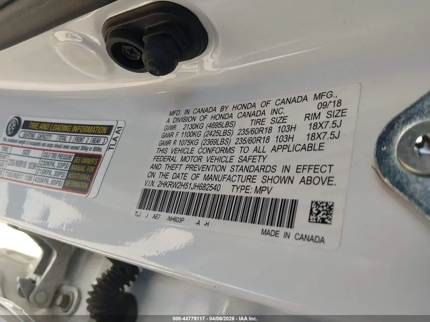 2018 HONDA CR-V EX