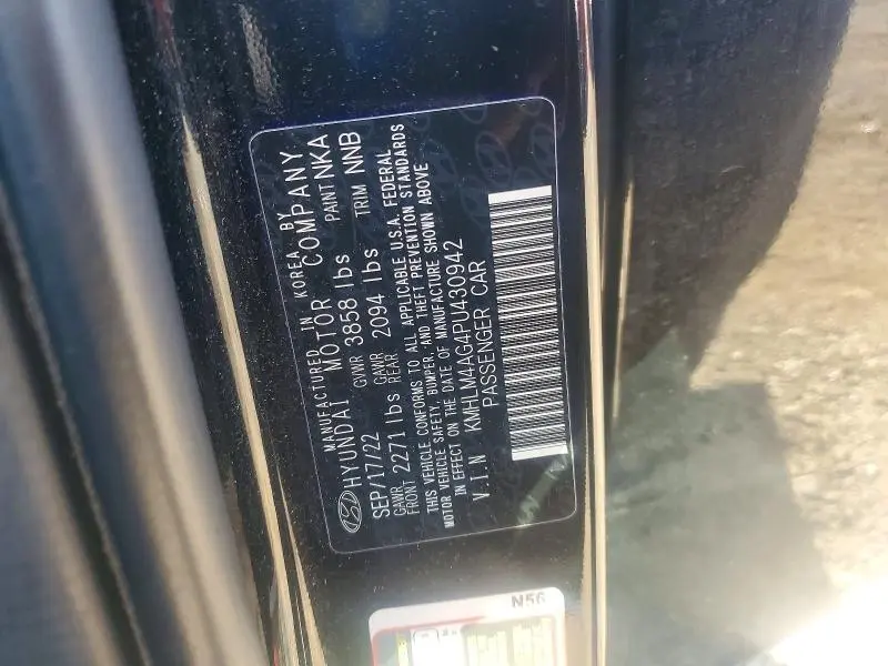 2023 HYUNDAI ELANTRA SEL  