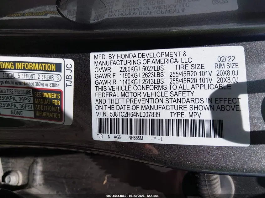 2022 ACURA RDX A-SPEC PACKAGE