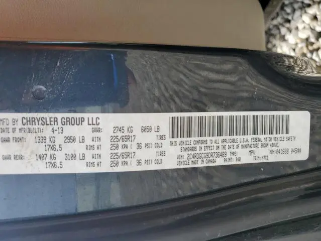 2013 DODGE GRAND CARAVAN SXT  