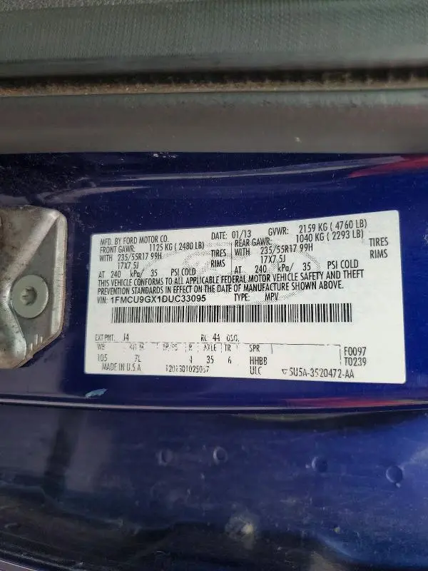 2013 FORD ESCAPE SE  