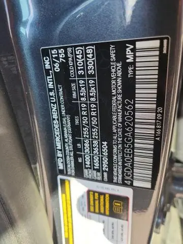 2016 MERCEDES-BENZ GLE 300D 4MATIC  