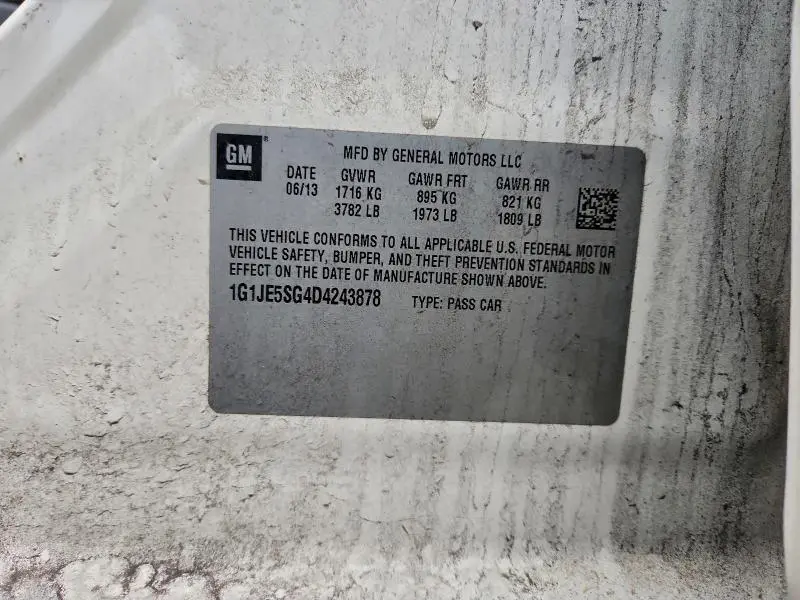 2013 CHEVROLET SONIC LTZ  