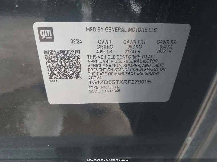 2024 CHEVROLET MALIBU FWD 1LT