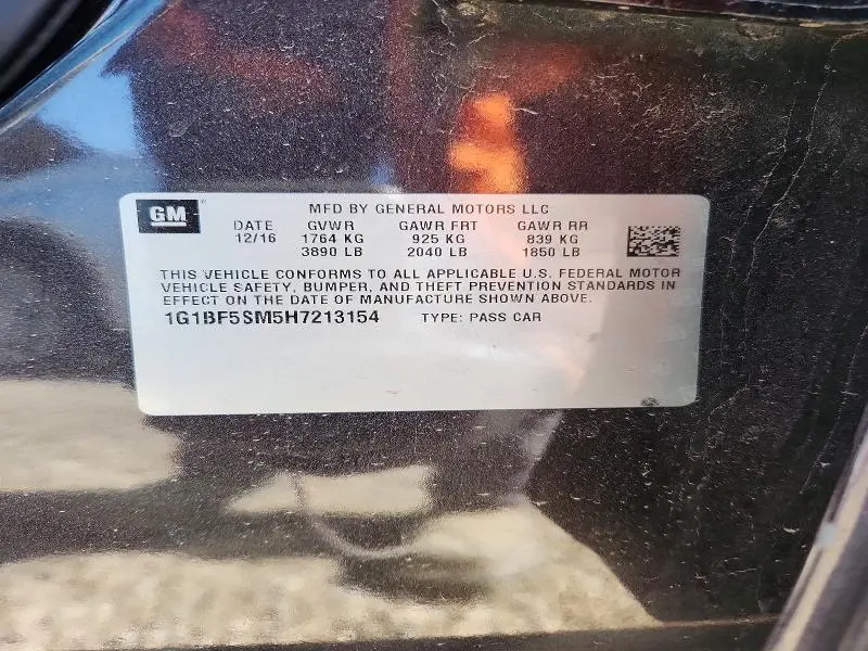 2017 CHEVROLET CRUZE   