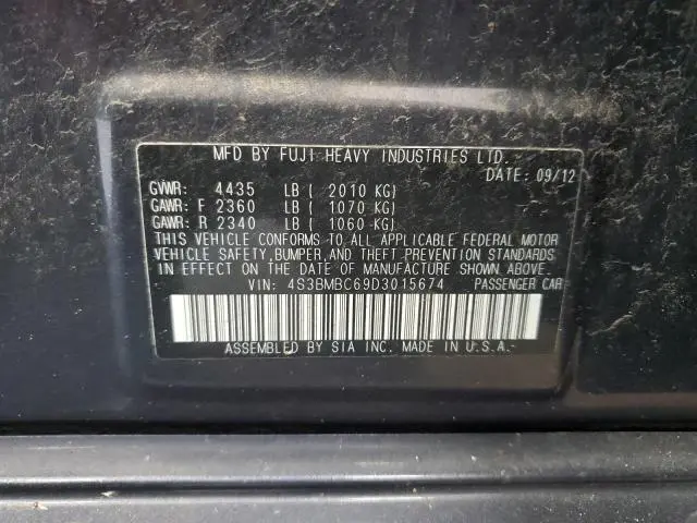 2013 SUBARU LEGACY 2.5I PREMIUM  