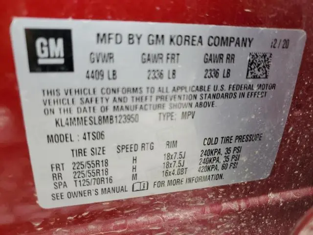 2021 BUICK ENCORE GX SELECT  