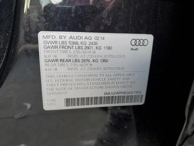 2014 AUDI Q5 PREMIUM PLUS  