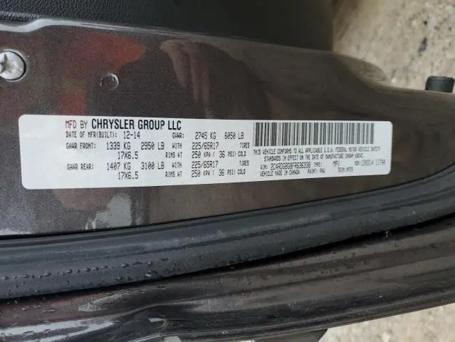 2015 DODGE GRAND CARAVAN SE  