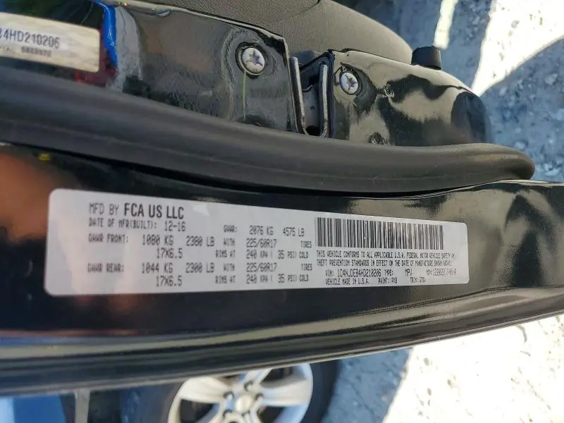 2017 JEEP COMPASS LATITUDE  