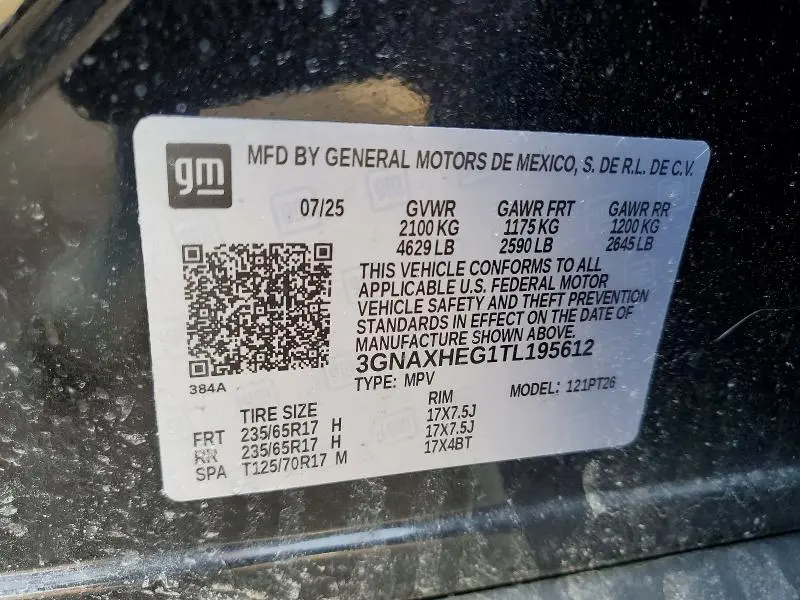 2026 CHEVROLET EQUINOX LT  