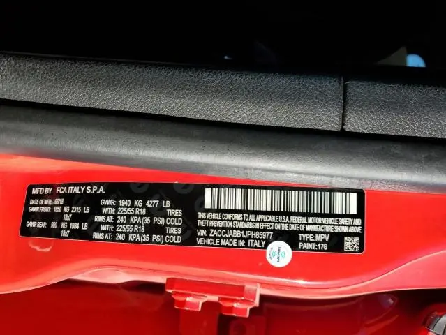 2018 JEEP RENEGADE LATITUDE  