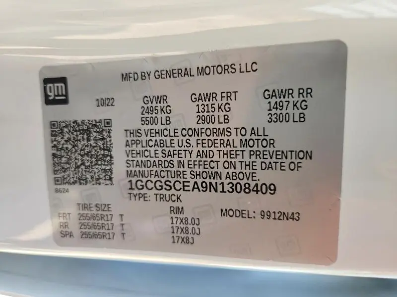 2022 CHEVROLET COLORADO LT  