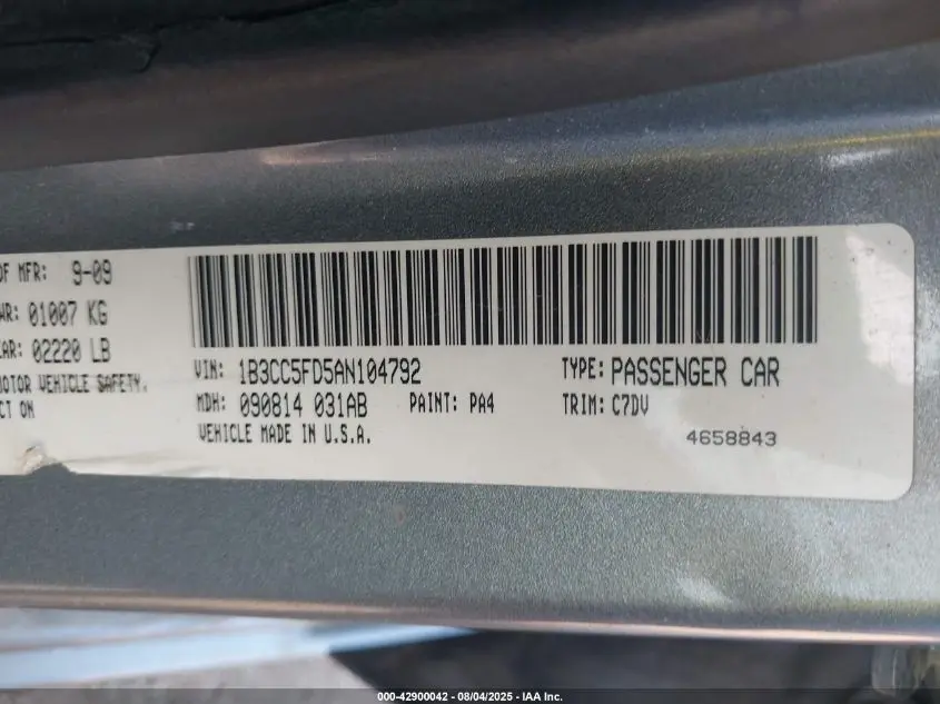 2010 DODGE AVENGER R/T